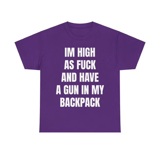 high as fuck - tshirt